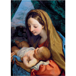 Cartes de vœux - Vierge à l'enfant (Maratta)